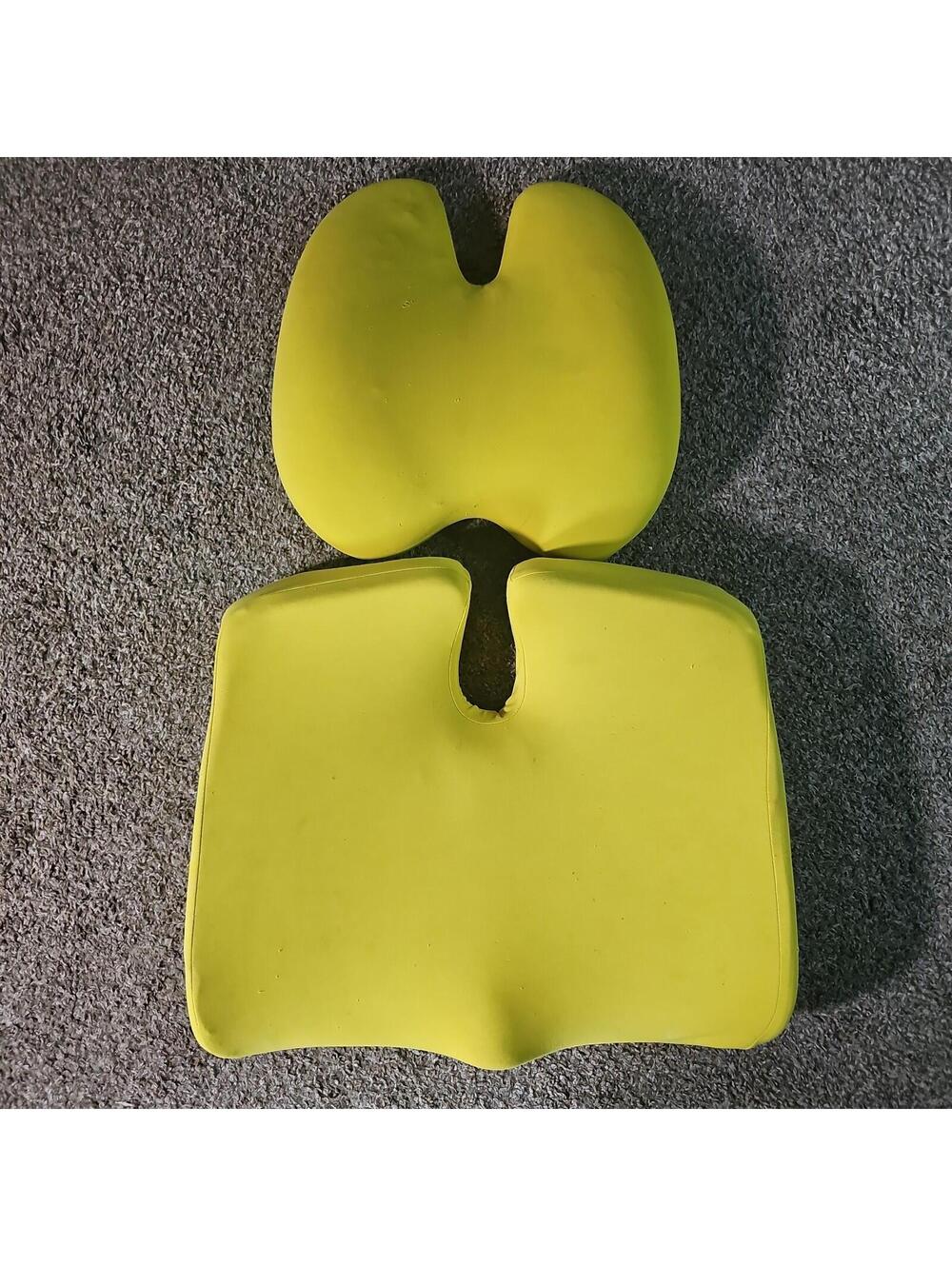 Cushion Lab Ergonomic Posture Cushions Yellow Stained